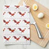 Serviette de cuisine Red Rooster (Quart Plié)