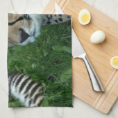 Serviette de cuisine repérée de guépard (Quart Plié)