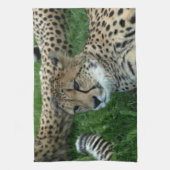 Serviette de cuisine repérée de guépard (Vertical)