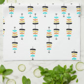 Serviette de cuisine rétro Arbre de Noël (Plié)