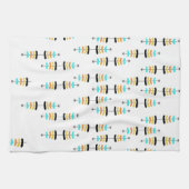 Serviette de cuisine rétro Arbre de Noël (Horizontal)