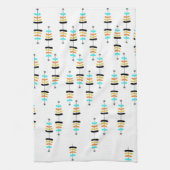 Serviette de cuisine rétro Arbre de Noël (Vertical)