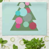 Serviette de cuisine rétro Arbre de Noël (Plié)