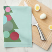 Serviette de cuisine rétro Arbre de Noël (Quart Plié)