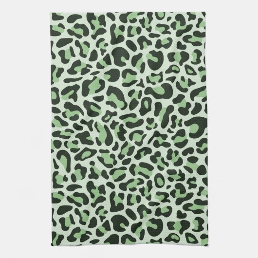 Serviette de cuisine retro Empreinte de léopard ve (Vertical)