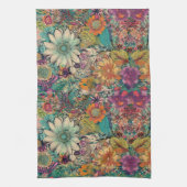 Serviette de cuisine rétro Hippie Daisy (Vertical)