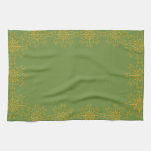 Serviette de cuisine rétro Mandala Avocado