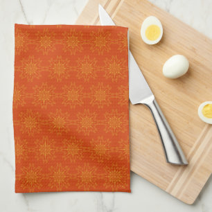 Serviette de cuisine Retro Mandala Papaya