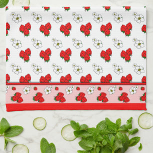 Serviette de cuisine Retro Red Fraise Patten