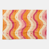 Serviette de cuisine Retro Sunset Waves (Horizontal)