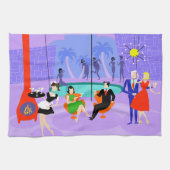 Serviette de cuisine Retro Tropical Cocktail Party (Horizontal)