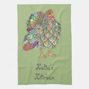Serviette de cuisine rêveuse personnalisée de