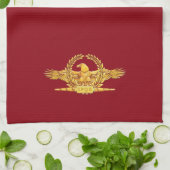 Serviette de cuisine romaine de SPQR Eagle (Plié)