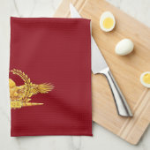 Serviette de cuisine romaine de SPQR Eagle (Quart Plié)
