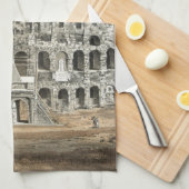 Serviette de cuisine "Rome Coliseum" (Quart Plié)
