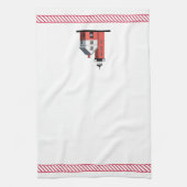 Serviette de cuisine ronde de phare d'île de (Vertical)