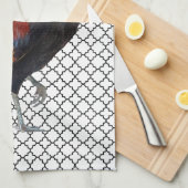 Serviette de cuisine Rooster en Strutting coloré (Quart Plié)