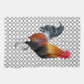 Serviette de cuisine Rooster en Strutting coloré (Horizontal)
