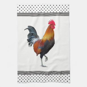 Serviette de cuisine Rooster en Strutting coloré