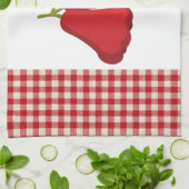 Serviette de cuisine rose Apple (Plié)