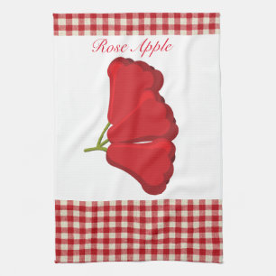 Serviette de cuisine rose Apple