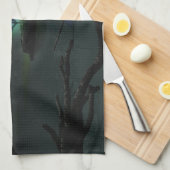 Serviette de cuisine Rose bleu (Quart Plié)