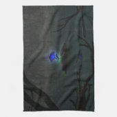 Serviette de cuisine Rose bleu (Vertical)