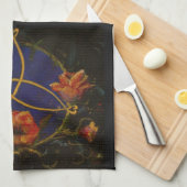 Serviette de cuisine rose d'Irlandais celtique par (Quart Plié)