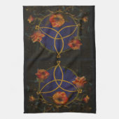 Serviette de cuisine rose d'Irlandais celtique par (Vertical)