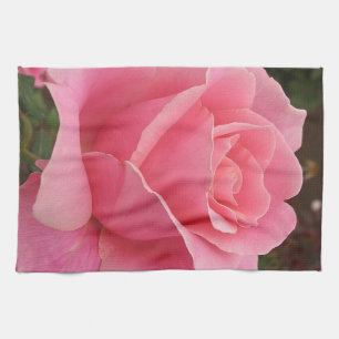 Serviette de cuisine rose Fleur