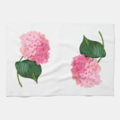 Serviette de cuisine rose Hydrangea (Horizontal)