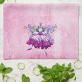 Serviette de cuisine rose mignonne de fées de (Plié)