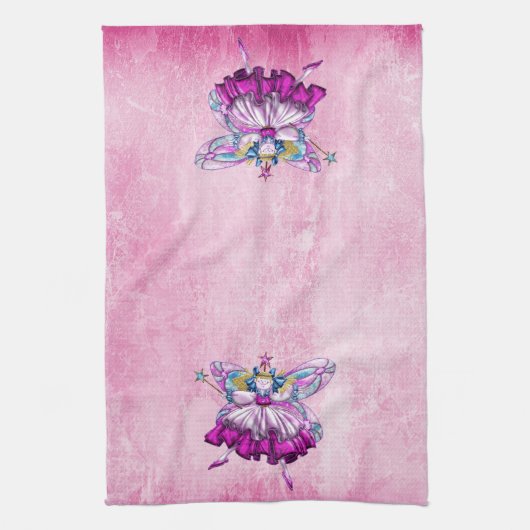 Serviette de cuisine rose mignonne de fées de (Vertical)