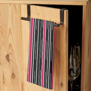Serviette De Cuisine Rose Noir