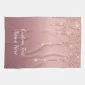 Serviette de cuisine rose Parties scintillant or a (Horizontal)