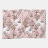 Serviette de cuisine rose/Rose (Horizontal)