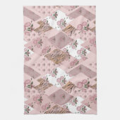 Serviette de cuisine rose/Rose (Vertical)