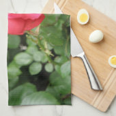 Serviette de cuisine Rose sauvage (Quart Plié)