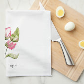 Serviette de cuisine rose Tulip ou dîner Décontrac (Quart Plié)