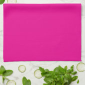 Serviette de cuisine rose vif (Plié)