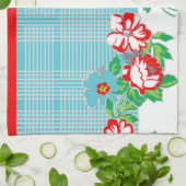 Serviette de cuisine Rose vintage (Plié)