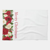 Serviette de cuisine - Roses de Noël (Horizontal)