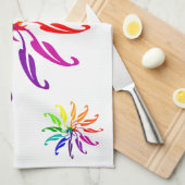 Serviette de cuisine - Roues de couleur (Quart Plié)