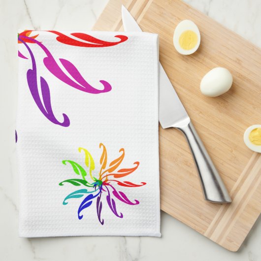 Serviette de cuisine - Roues de couleur (Quart Plié)