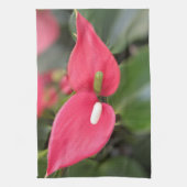 Serviette de cuisine - Rouge Anthurium Twins (Vertical)