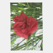 Serviette de cuisine rouge Carnation (Vertical)