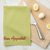 serviette de cuisine rouge de paprika et d'ail (Quart Plié)