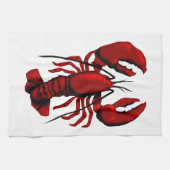 Serviette de cuisine rouge homard (Horizontal)