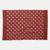 Serviette de cuisine rouge pizza (Horizontal)
