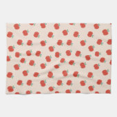 Serviette de cuisine rouge pomme (Horizontal)